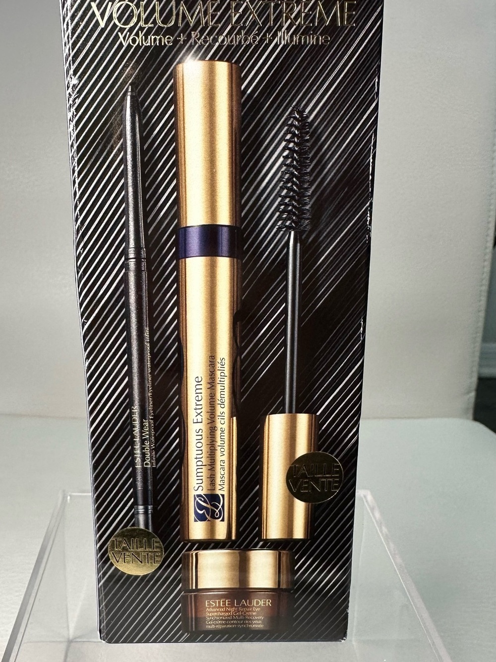 Estee Lauder Mascara & Liner Set travel cream- Gold and Black